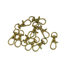 10 Pcs Swivel Lobster Clasp Clips Snap Hooks Keychain Bag DIY Craft Key