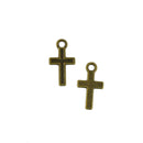 Lots Of 200 Pieces Antique Bronze Cross Charms Pendant Jewelry Craft DIY