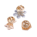 3pcs Snowflake Christmas Brooch Lot Lapel Pin Xmas Gift Christmas Ornaments