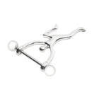 2 Pieces Stainless Steel Unique Weightlifting Barbell Navel Ring Bar Body Piercing 10mm(00 Gauge)