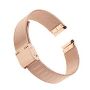Unisex Luxury Stainless Steel Bracelet Strap Mesh Replacement Watch Band Rose Gold 16mm