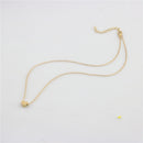 Simple Small Mini Smooth Heart Pendant Necklace Fashion Jewelry For Women