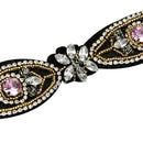 Bridal Flower Crystal Rhinestone Headband Adjustable Elastic Headband Tiara