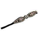 Bridal Flower Crystal Rhinestone Headband Adjustable Elastic Headband Tiara