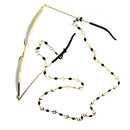 Black Beaded Eyeglass Reading Glasses Eyewear Sunglasses Holder Chain Cord