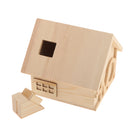 Kids Wooden House Money Bank Coin Money Saving Box Container Table Decor
