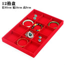 12 Grids Ring Earrings Cufflinks Jewelry Display Organizer Box Tray Showcase