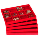 12 Grids Ring Earrings Cufflinks Jewelry Display Organizer Box Tray Showcase