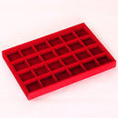 24 Grids Ring Earrings Cufflinks Jewelry Display Organizer Box Tray Showcase