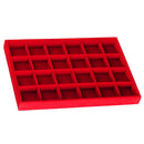 24 Grids Ring Earrings Cufflinks Jewelry Display Organizer Box Tray Showcase