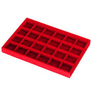 24 Grids Ring Earrings Cufflinks Jewelry Display Organizer Box Tray Showcase