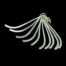 10 Pieces Tibetan Silver Flat Metal Design Beading Bookmarks With 2mm Loop For DIY Crafts