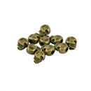 10 Pieces Antique Bronze Large Hole 3D Skull Skeleton Spacer Loose Beads DIY
