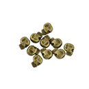 10 Pieces Antique Bronze Large Hole 3D Skull Skeleton Spacer Loose Beads DIY