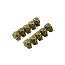10 Pieces Antique Bronze Large Hole 3D Skull Skeleton Spacer Loose Beads DIY