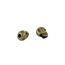 10 Pieces Antique Bronze Large Hole 3D Skull Skeleton Spacer Loose Beads DIY