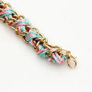 Vintage Bohemian Braided Rope Bracelet Chain Ethnic Tassel Charms Jewelry