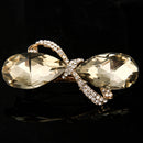 Fashion Women's Crystal Rhinestone Bowknot Bow Hair Clip Hair Barrette Hairpin