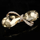 Fashion Women's Crystal Rhinestone Bowknot Bow Hair Clip Hair Barrette Hairpin