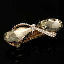 Fashion Women's Crystal Rhinestone Bowknot Bow Hair Clip Hair Barrette Hairpin