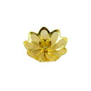 10Pcs Gold Alloy 3D Lotus Blank Mesh DIY Jewelry Findings Beads Spacer Beading Base Setting Charm Jewelry Making