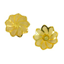 10Pcs Gold Alloy 3D Lotus Blank Mesh DIY Jewelry Findings Beads Spacer Beading Base Setting Charm Jewelry Making
