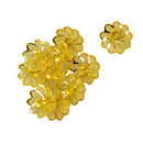 10Pcs Gold Alloy 3D Lotus Blank Mesh DIY Jewelry Findings Beads Spacer Beading Base Setting Charm Jewelry Making