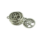 100Pcs Silver Vintage Charm Living Tree of Life Jewelry Pendant Findings for Necklace Bracelet Earrings