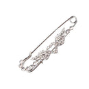 Lucky Charms Angel Wing Heart Shiny Rhinestone Safety Pin Clip for Ladies Scarf Coat Gown Sweater Brooch Corsage