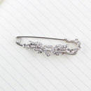 Lucky Charms Angel Wing Heart Shiny Rhinestone Safety Pin Clip for Ladies Scarf Coat Gown Sweater Brooch Corsage