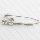 Lovely Crystal Cherry Shape Safety Pin Scarf Brooch Pin Lady Brooch Charms