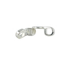 100 Pieces Shiny Silver White Plated Heart Glue on Bails Setting For Necklaces Earring Pendant Jewelry Design