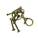 Novelty New Steampunk Lobster Screw Robot Pendant Key Ring Clips Keychain for Home Car Key Organization
