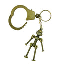 Novelty New Steampunk Screw Robot Pendant Key Ring Clips Keychain for Key Organization