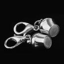 5pcs Silver Plated Magnetic Lobster Clasp For Jewelry Necklace Bracelet DIY