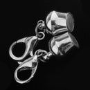 5pcs Silver Plated Magnetic Lobster Clasp For Jewelry Necklace Bracelet DIY