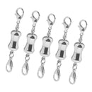 5pcs Silver Plated Magnetic Lobster Clasp For Jewelry Necklace Bracelet DIY
