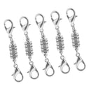 5pcs 5mm Silver Plated Magnetic Clasps For Necklace Jewelry Making Findings