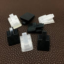 10Pcs Rectangle Acrylic Jewelry Ring Display Finger Holder Stand Showcase Counter Display Rack Black And White Color