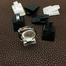 10Pcs Rectangle Acrylic Jewelry Ring Display Finger Holder Stand Showcase Counter Display Rack Black And White Color