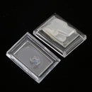 10Pcs Rectangle Acrylic Jewelry Ring Display Finger Holder Stand Showcase Counter Display Rack Black And White Color