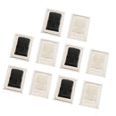 10Pcs Rectangle Acrylic Jewelry Ring Display Finger Holder Stand Showcase Counter Display Rack Black And White Color