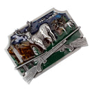 Vintage Western Belt Buckle Elk Antler Buckle Metal Animal For Men Business Casual