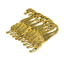 10 Pieces Antique Gold Metal Beading Wavy Mermaid Bookmarks with Loop DIY Craft