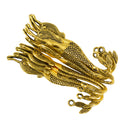 10 Pieces Antique Gold Metal Beading Wavy Mermaid Bookmarks with Loop DIY Craft