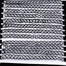 12Pcs Elastic Tattoo Fish Silk Choker Stretch Hippy Necklace DIY Findings