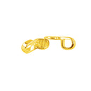 100 Pieces Golden Love Heart Glue-on Bail Earring Necklace DIY Tile Pendant Cabochon Craft Beading