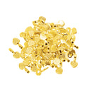 100 Pieces Golden Love Heart Glue-on Bail Earring Necklace DIY Tile Pendant Cabochon Craft Beading