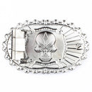 Gothic Skeleton Ghost Head Hip Hop Western Cowboy Biker Mens Belt Buckle