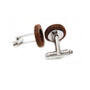 Vintage Wooden Cufflinks For Mens Shirt Business Wedding Party Festival Gift
